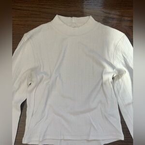 White long sleeve top